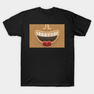 Caramel Tiki Smile Mask! (Red Tongue Version) T-Shirt